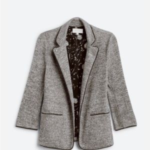 Skies are Blue, gray knit blazer XS